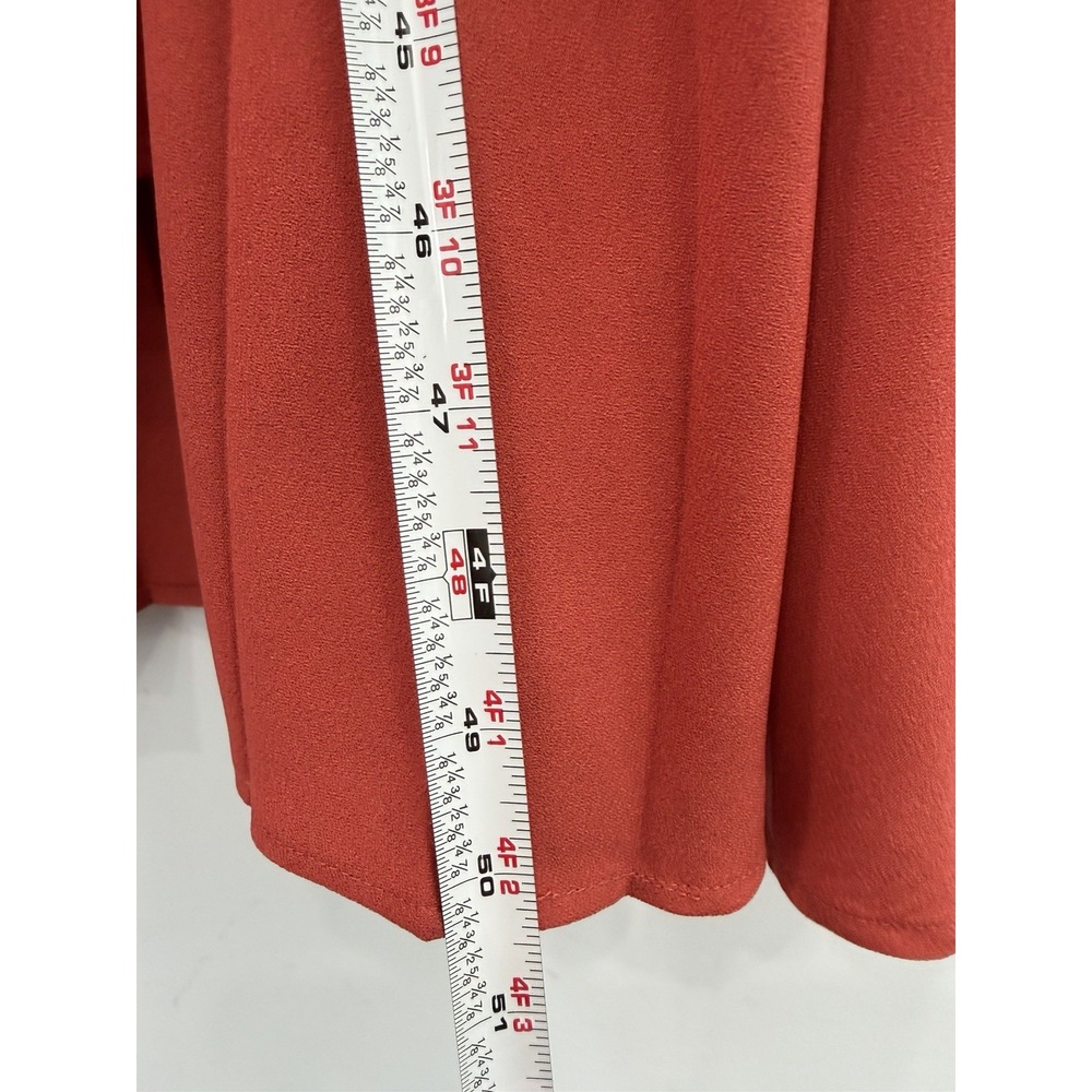 J Jill Wearever Pleated Sleeveless Midi Dress Medium V Neck Minimalist - Picture 12 of 12